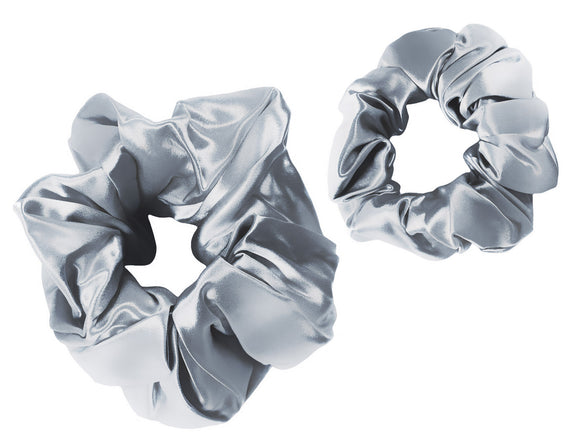 Maxi and Midi Scrunchie Duo - Light Ash