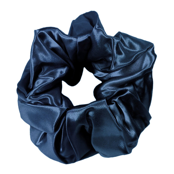 Maxi Silk Scrunchie - French Navy