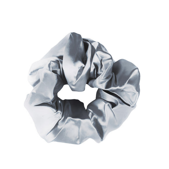 Midi Silk Scrunchie - Light Ash