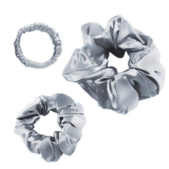 Signature Scrunchie Trio - Light Ash