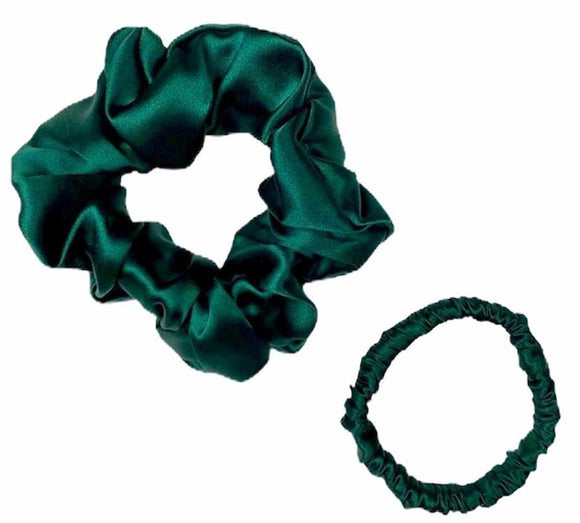 Midi & Mini Scrunchie Duo - Emerald