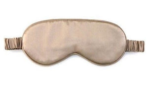 Champagne sleep mask with Embroidery