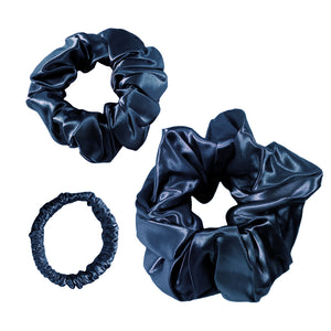 Signature Scrunchie Trio - French Navy