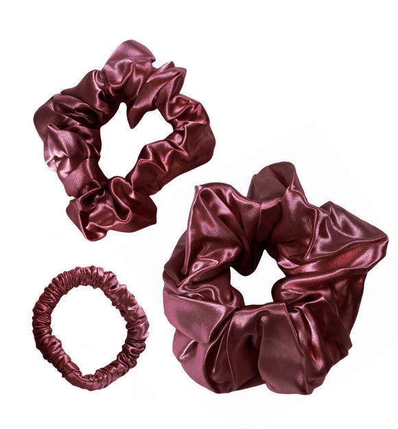 Signature Scrunchie Trio - Wine