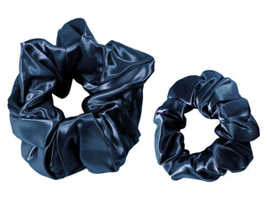 Maxi and Midi Scrunchie Duo - French Navy