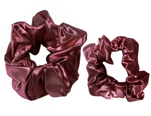 Maxi and Midi Scrunchie Duo - Wine