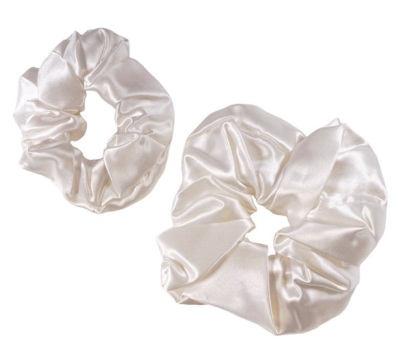 Maxi & Midi Scrunchie Duo - Ivory