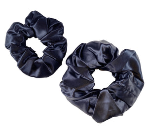 Maxi & Midi Scrunchie Duo - Midnight Black