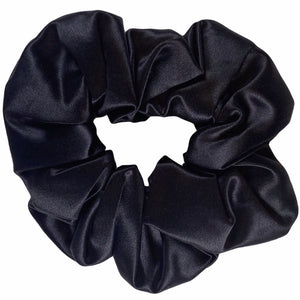 Maxi Silk Scrunchie - Midnight Black