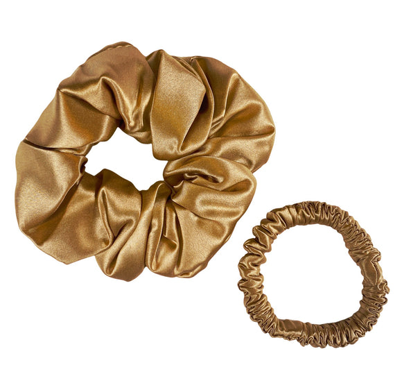 Maxi & Mini Scrunchie Duo - Lux Gold