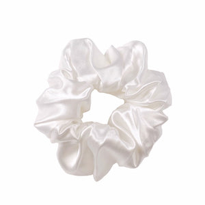 Midi Silk Scrunchie - Ivory