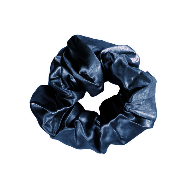 Midi Silk Scrunchie - French Navy