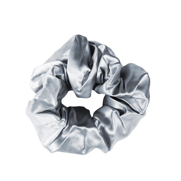 Midi Silk Scrunchie - Light Ash