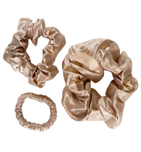 Signature Scrunchie Trio - Champagne