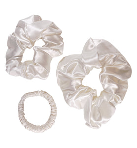 Signature Scrunchie Trio - Ivory